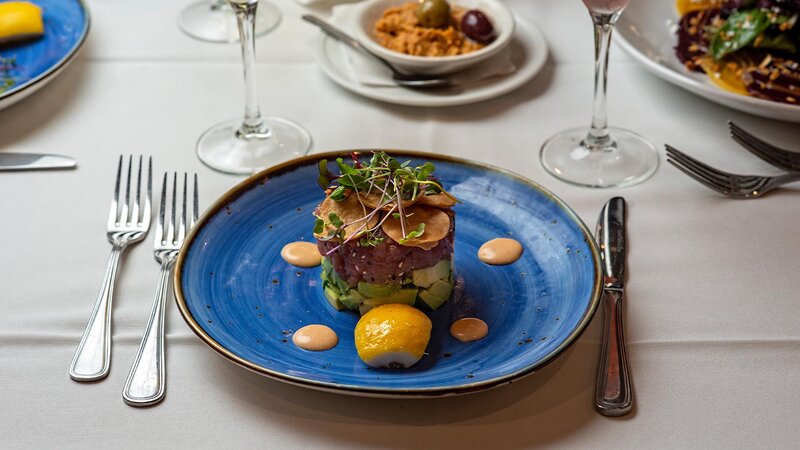 Tuna tartare appetizer